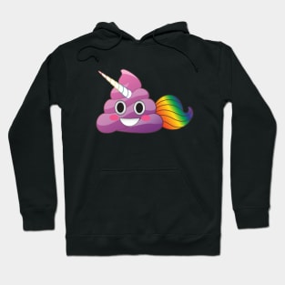 Cute Magical Unicorn Poop with Rainbow Tail Hoodie